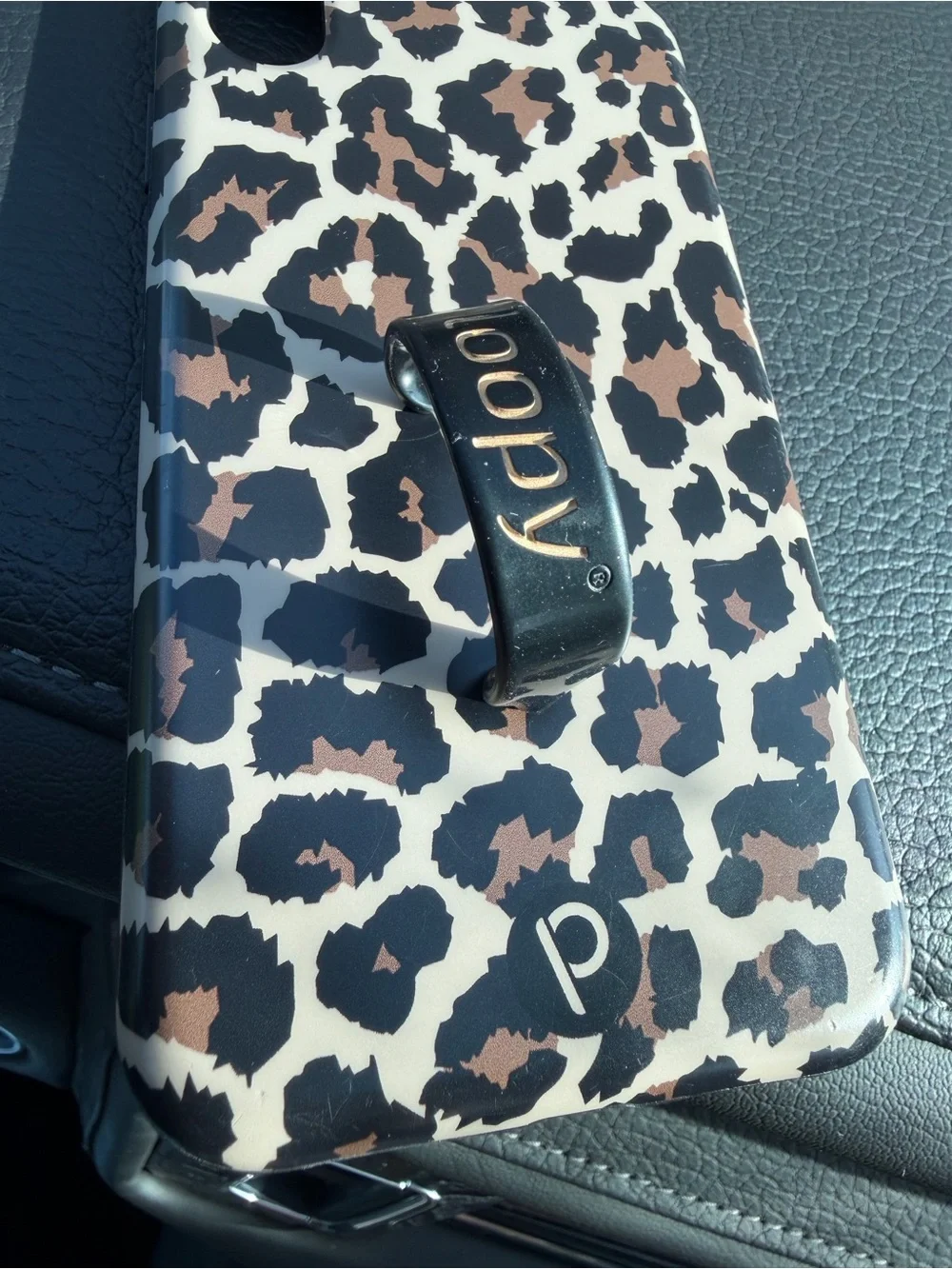Loopy Case Leopard Print Phone Case in Black, White & Brown
